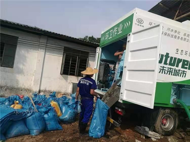 西区街道工业污泥压干处理